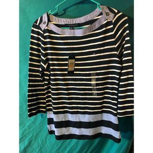 Womens Tommy Hilfiger Striped Shirt Size Sm